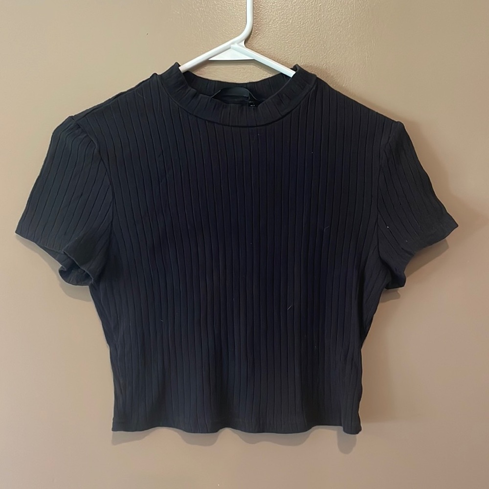 Black SHEIN crop top